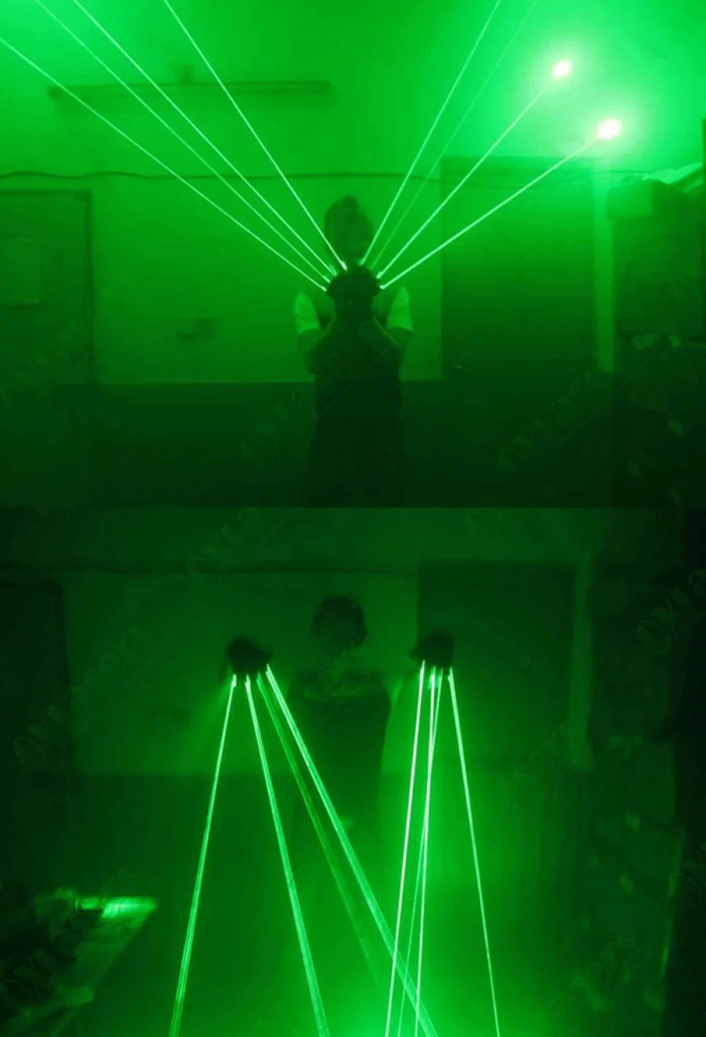 Green Laser Gloves