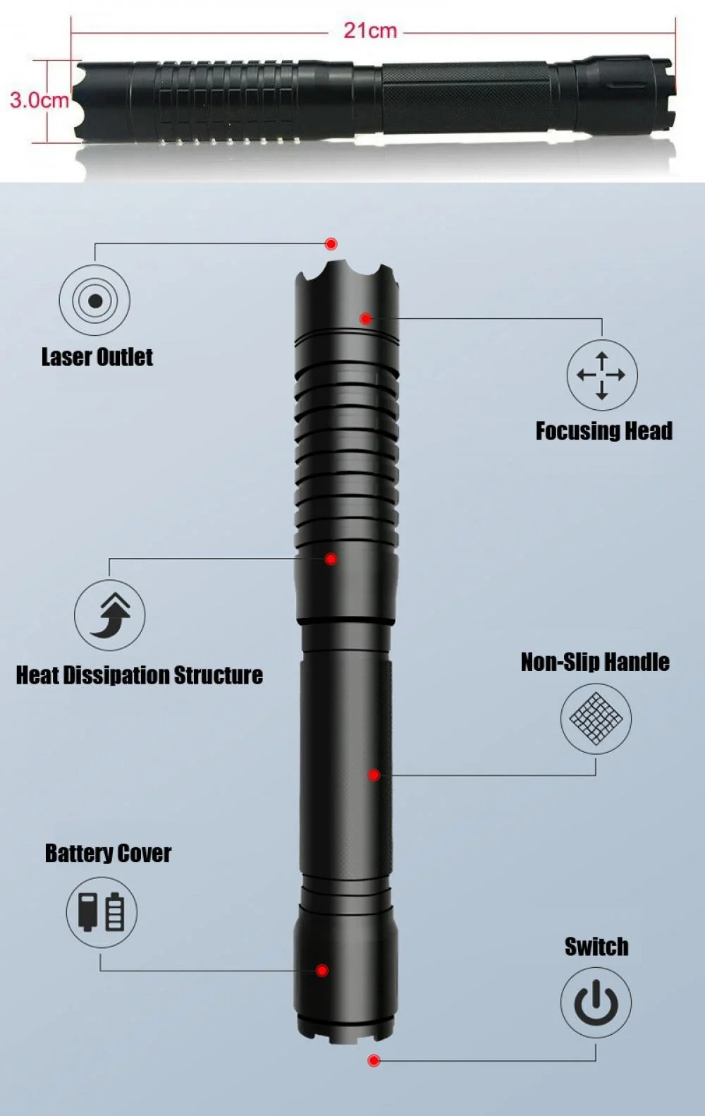Rugged Green Laser Pointer