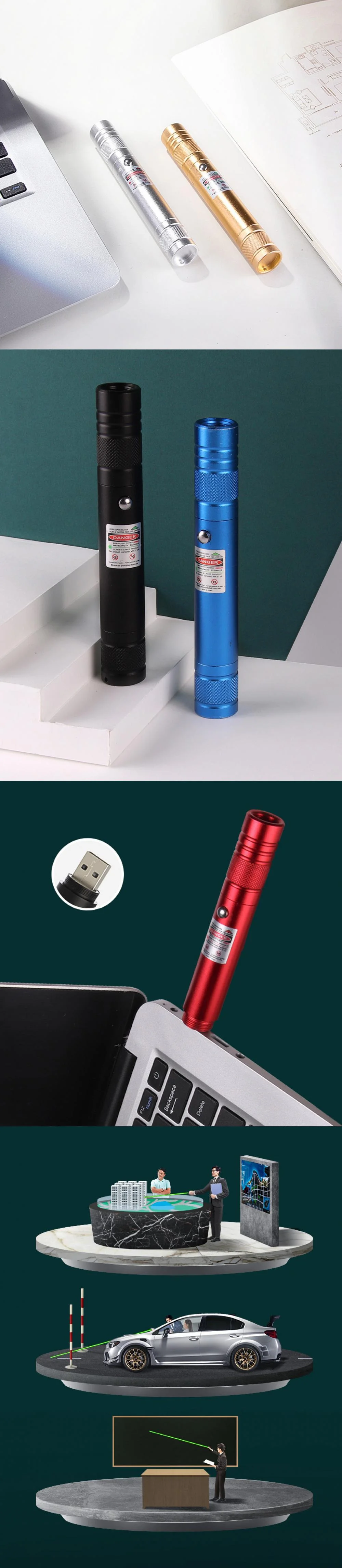 USB Green Laser Pointer