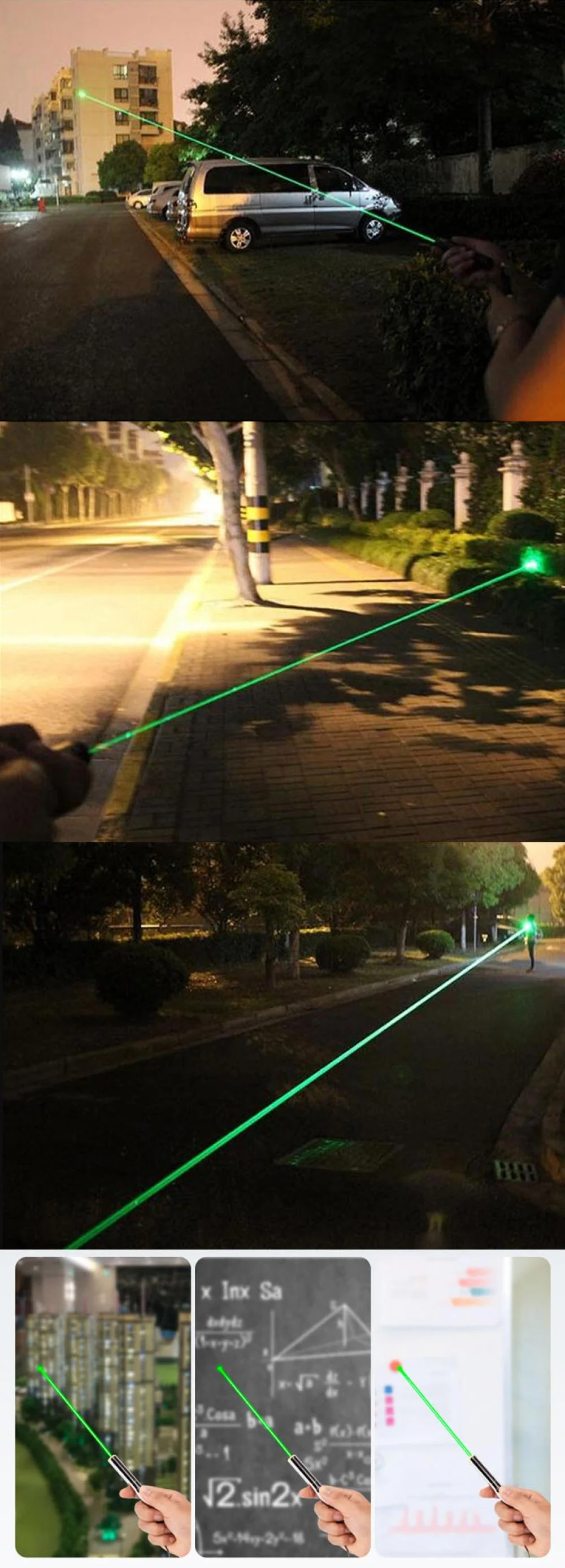 Long-Distance Green Laser Pen