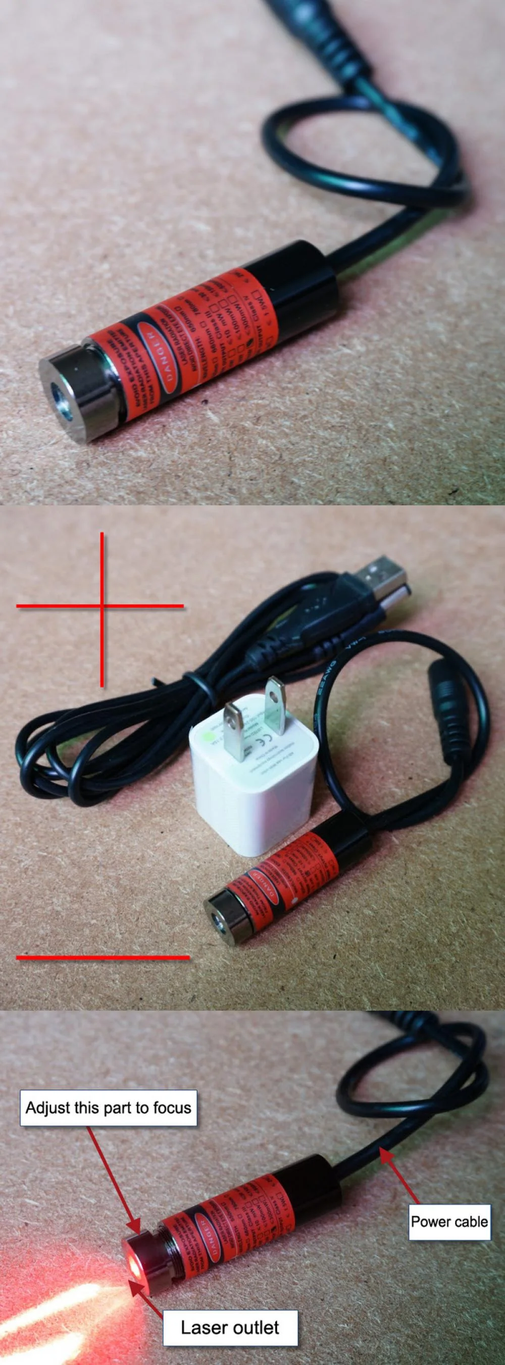 Red Laser Module 200mW