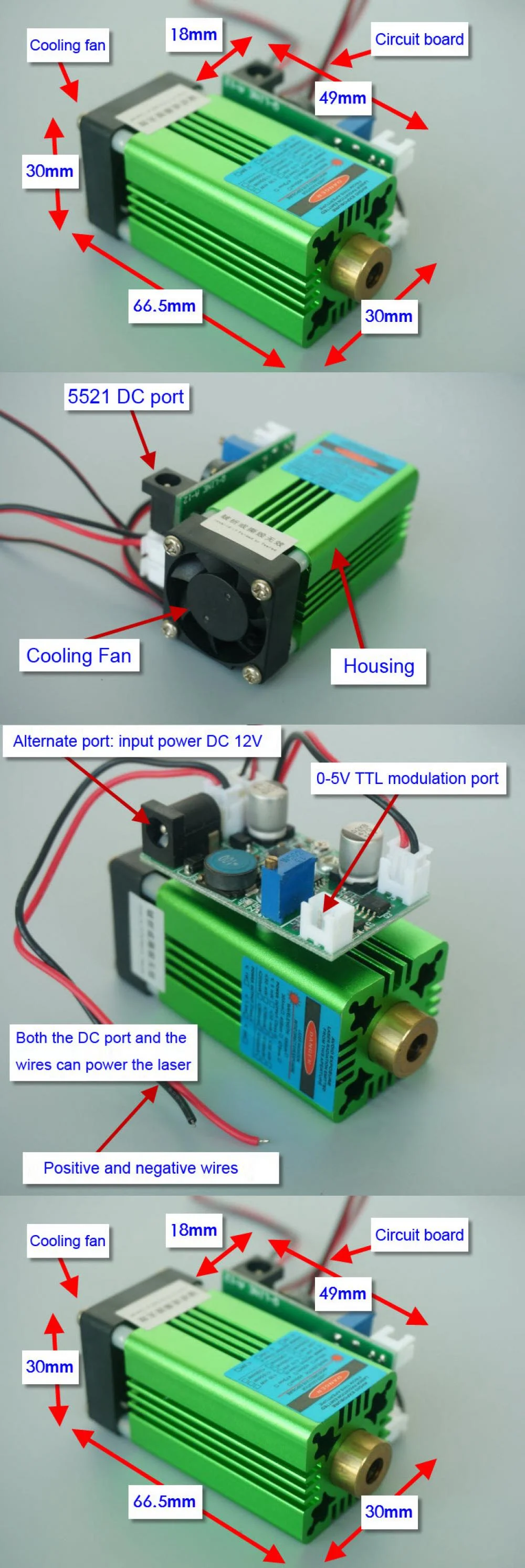 Laser Module 532nm 100mW