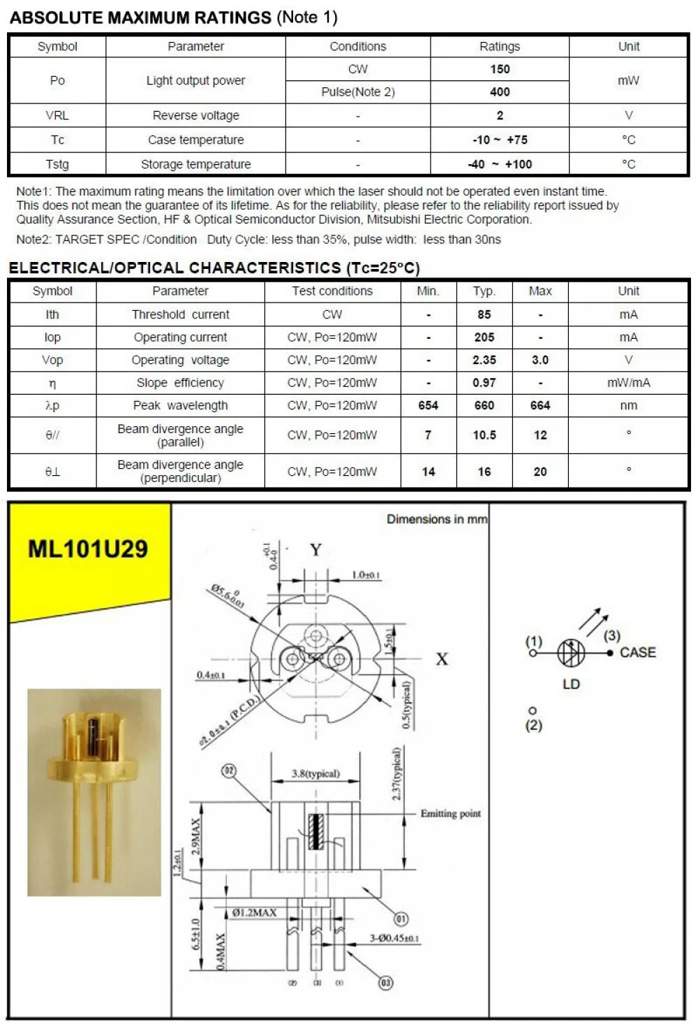 laser diode 660nm