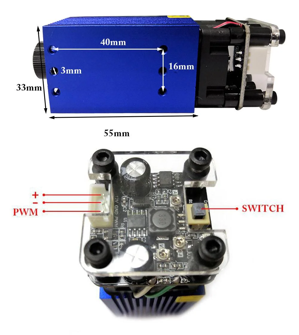 Focusable Purple Laser Module