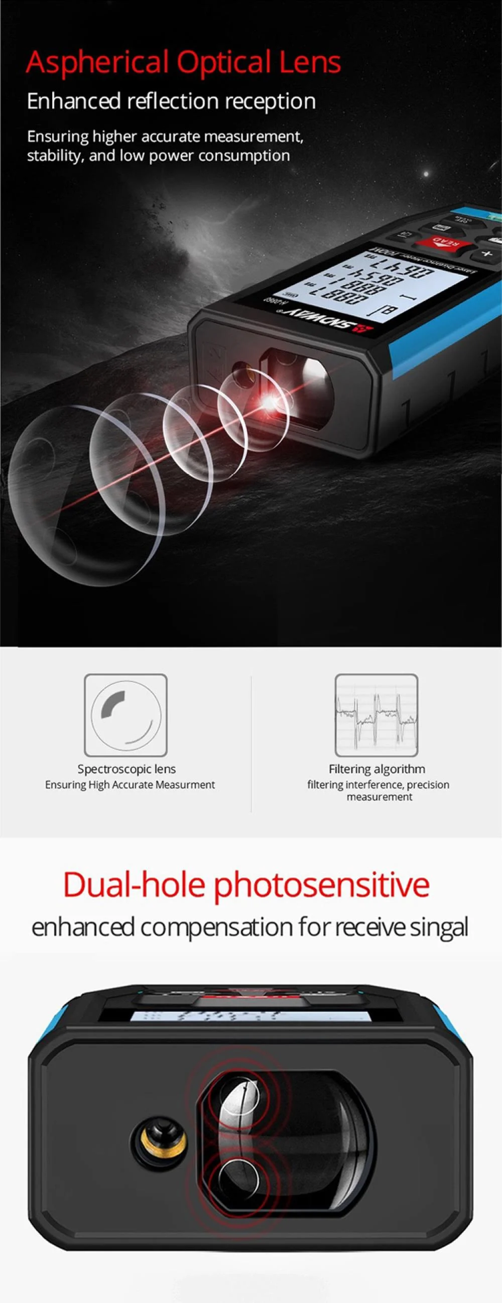 Rechargeable Laser Distance Meter