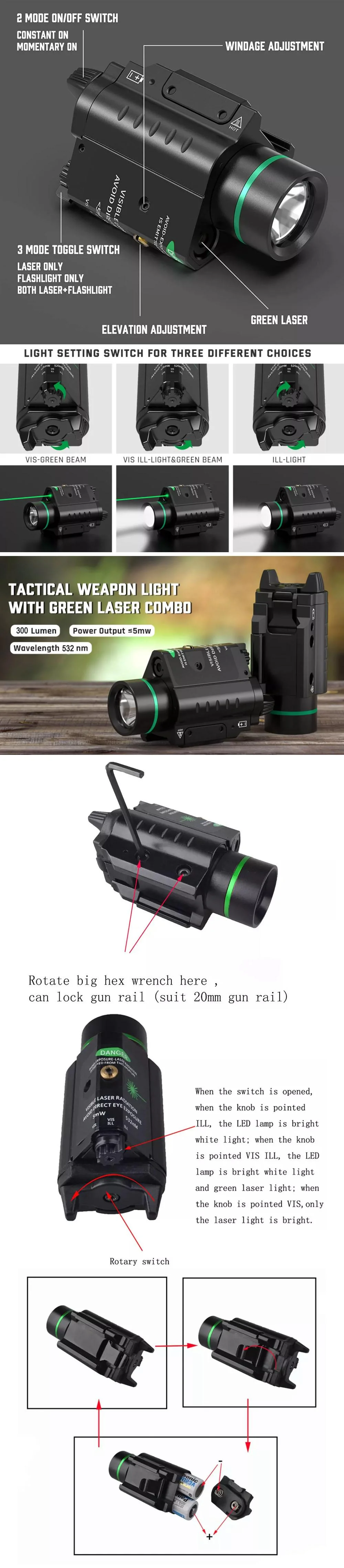 520nm Green Laser Sight