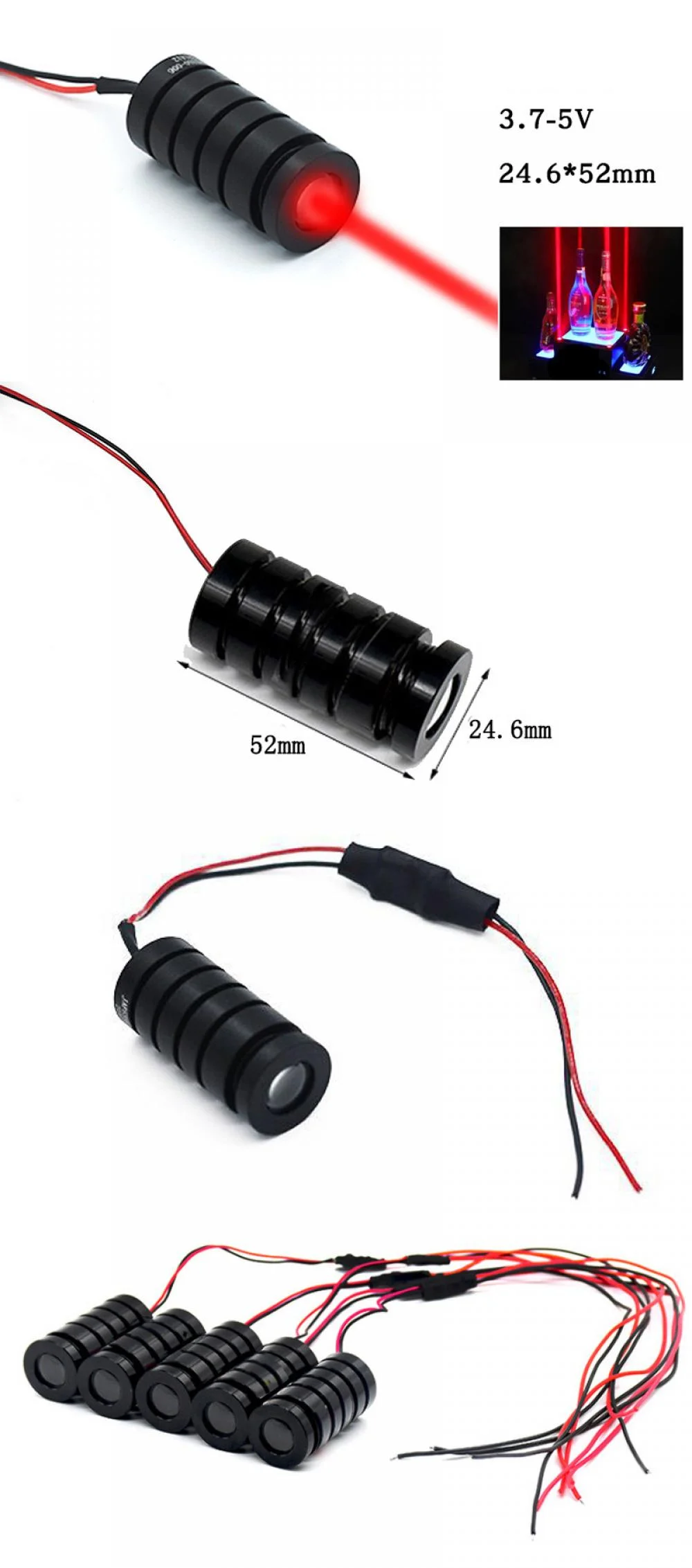Red Laser Module 650nm 100mW/200mW