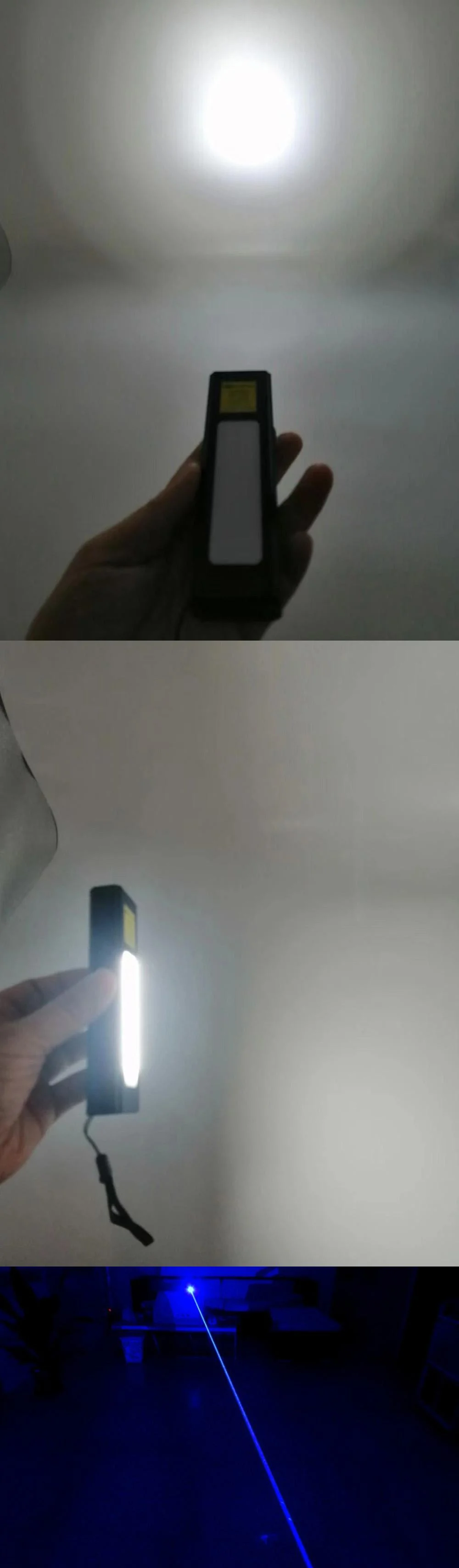LED Flashlight with Blue Laser Pointer