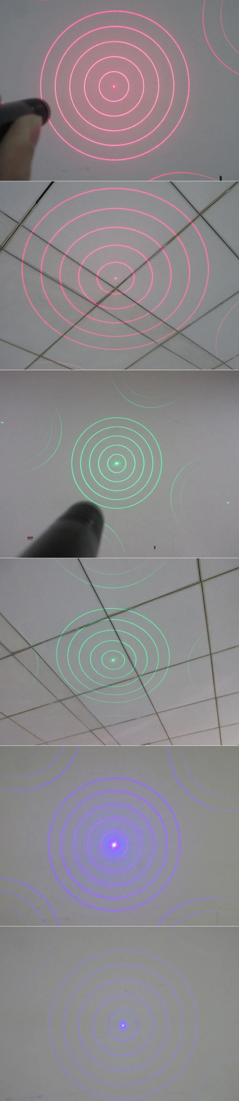 Concentric Circle Laser Module Red/Green/Blue
