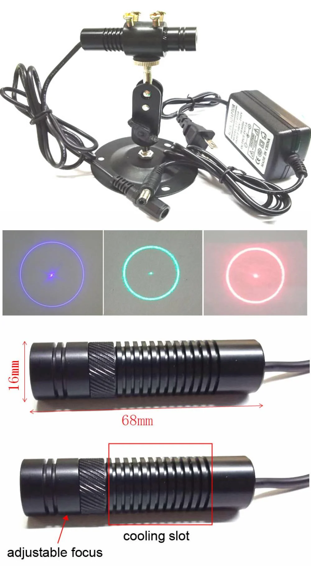 Green/Red/Blue Circle Laser Module