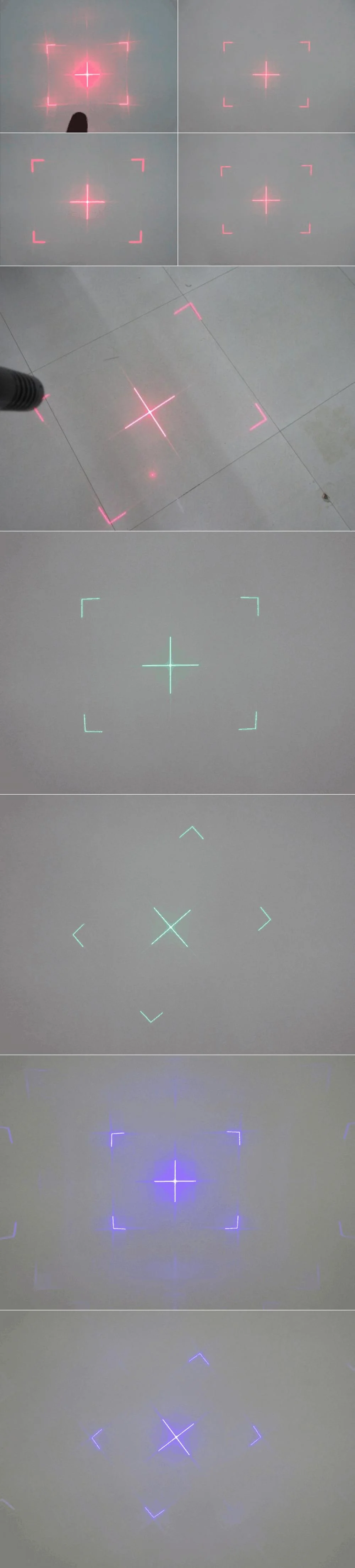 Laser Module with Cross + Rectangular Frame