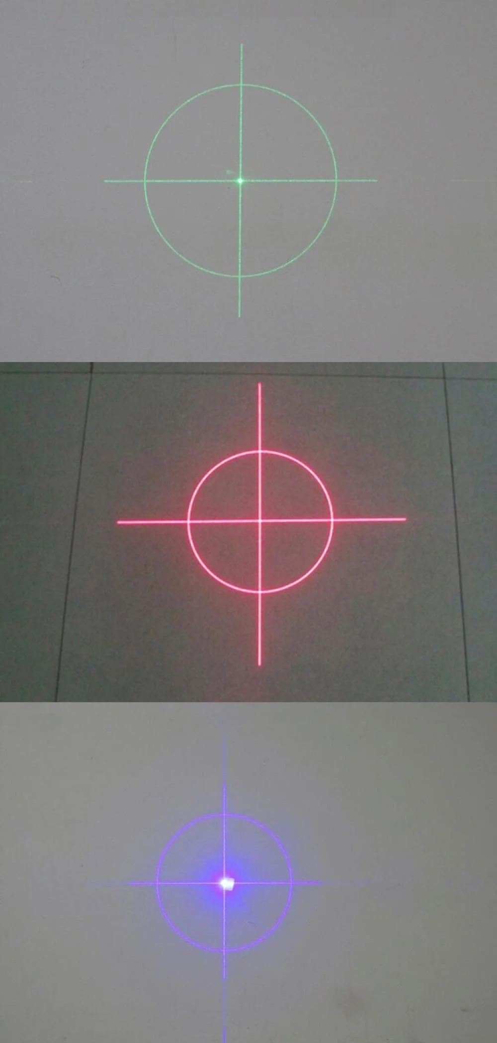 Cross+Circle Green/Red/Blue Laser Module