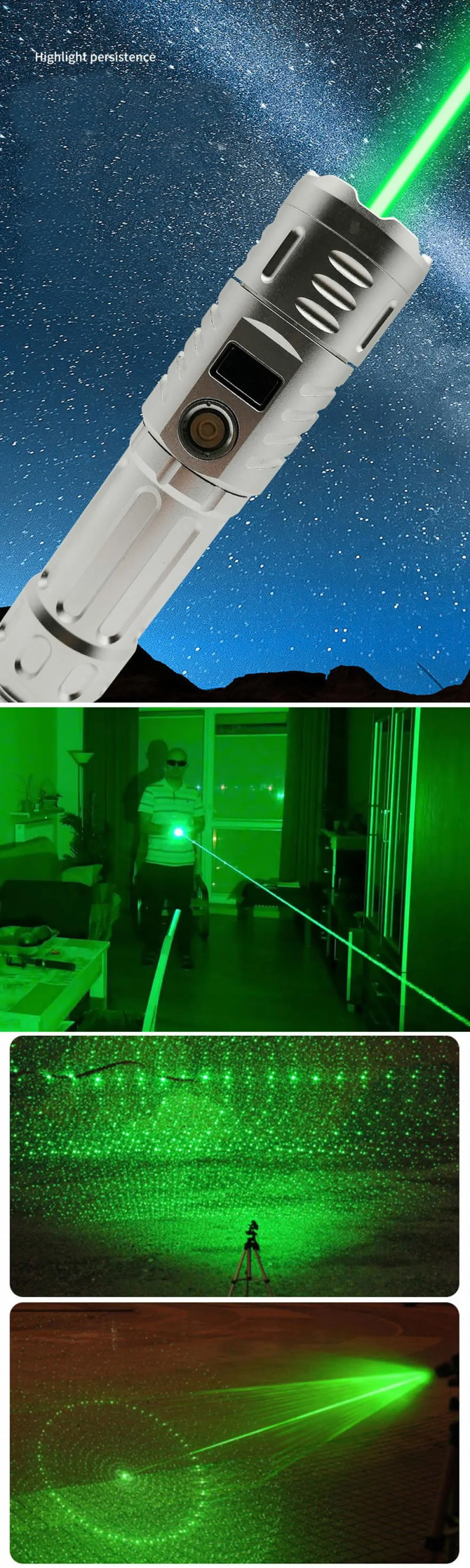 High-Powered USB Green Laser Pointer