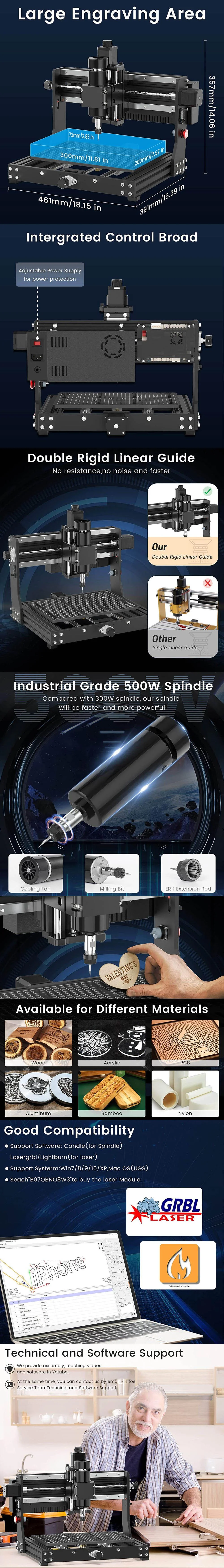 500W CNC Laser Engraving Machine