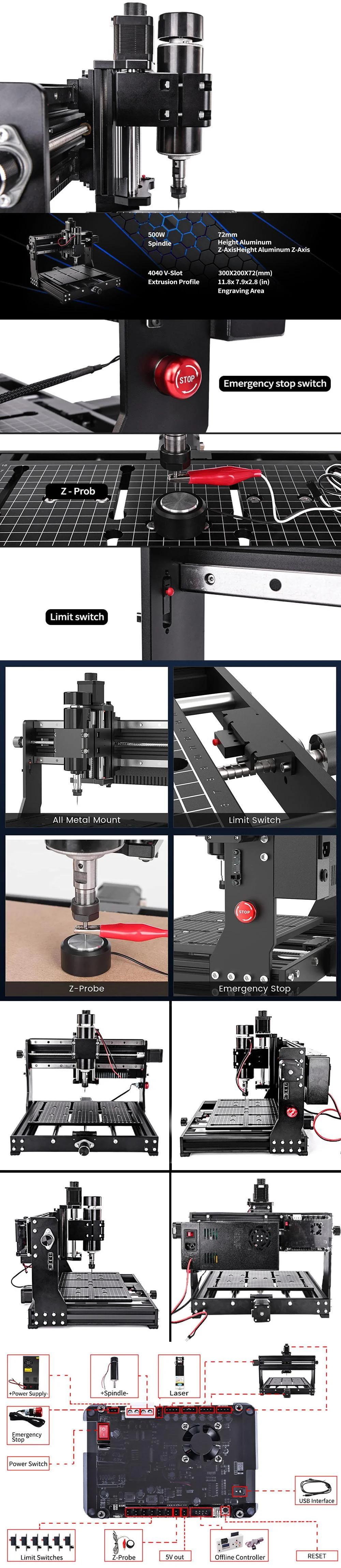 3-Axis CNC Laser Engraving Machine