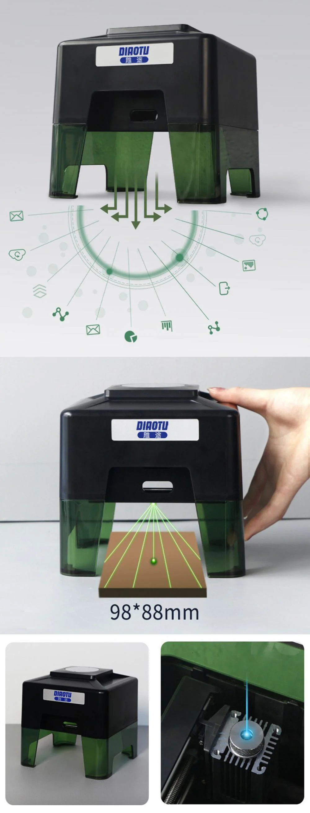 Laser Engraving/Marking Machine for Home Use