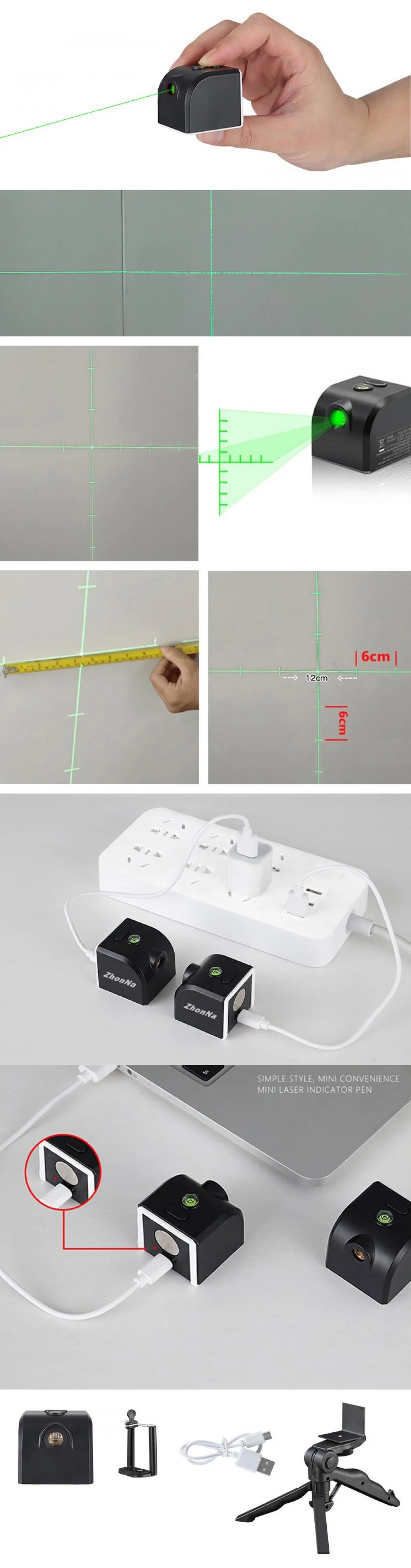Portable Green Light Laser Level