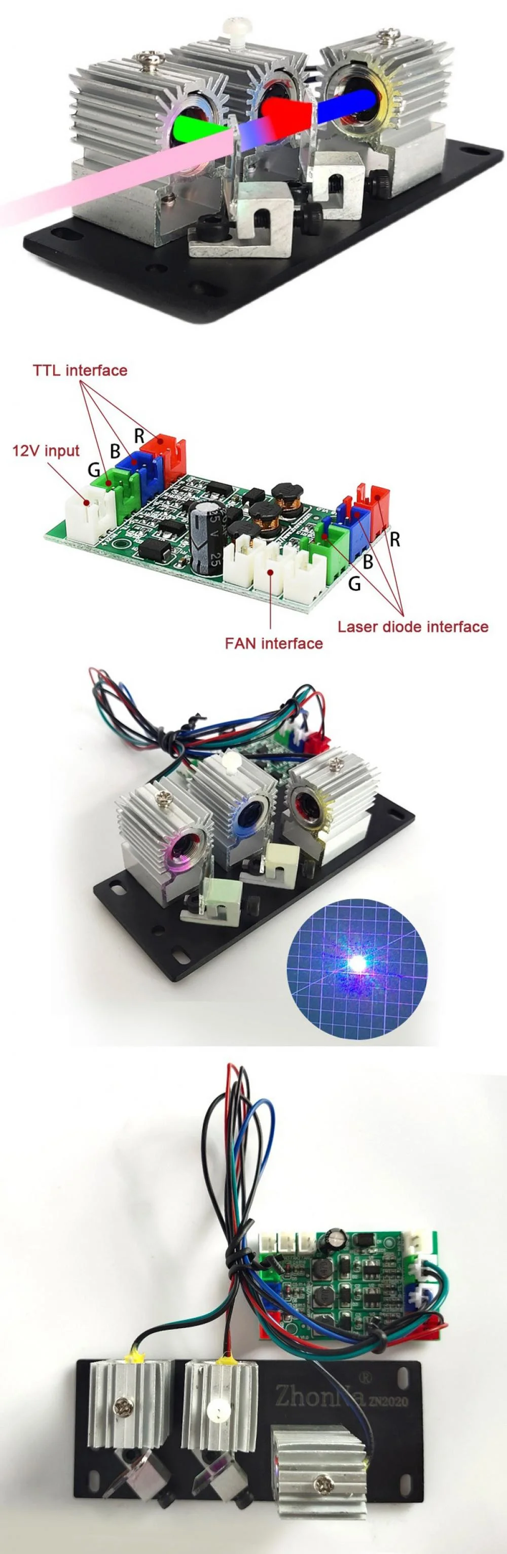 RGB White Light Laser Module