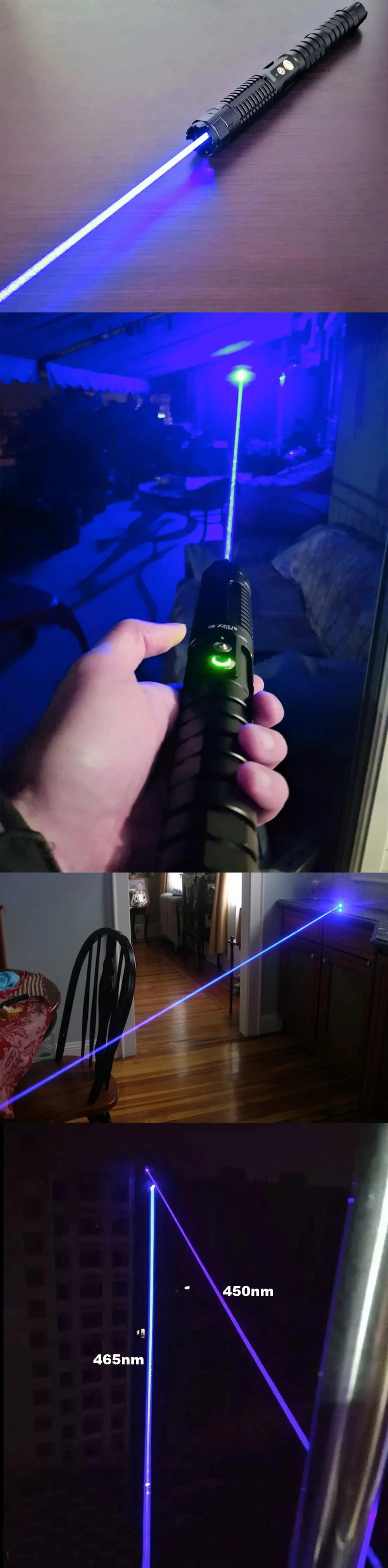465nm 7000mW Blue Laser Pointer