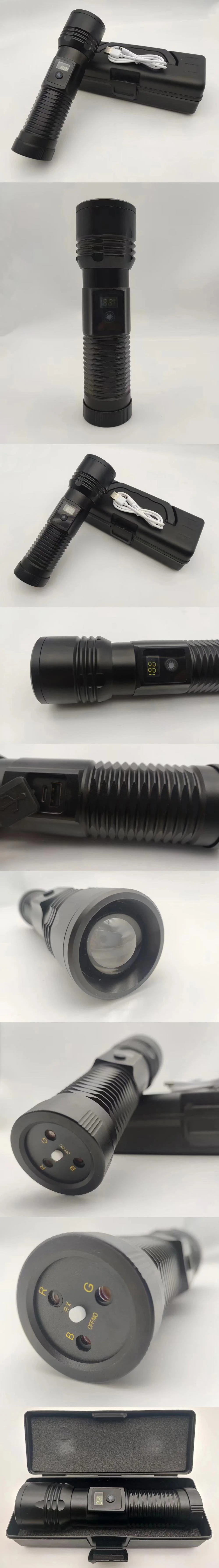 Flashlight with RGB White Laser