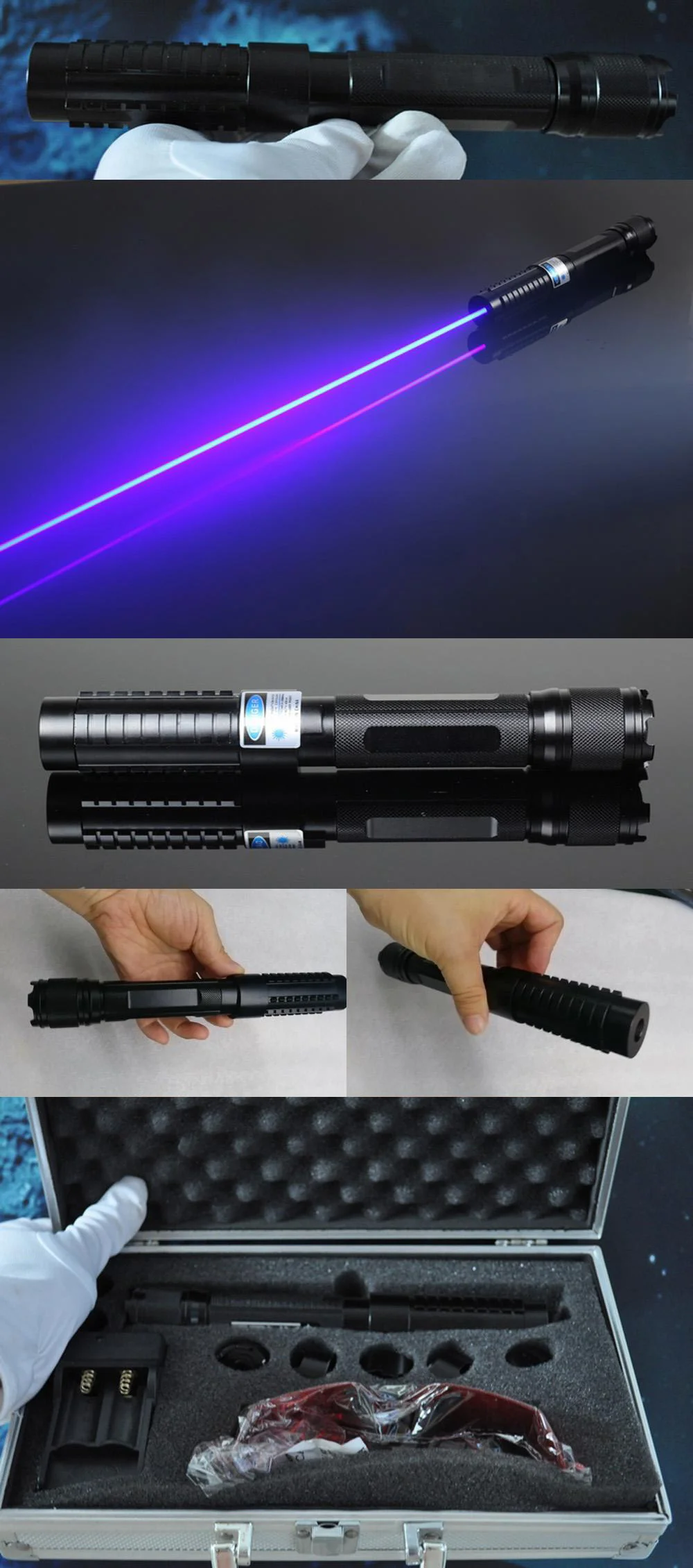 Powerful Handheld Blue Laser Pointer