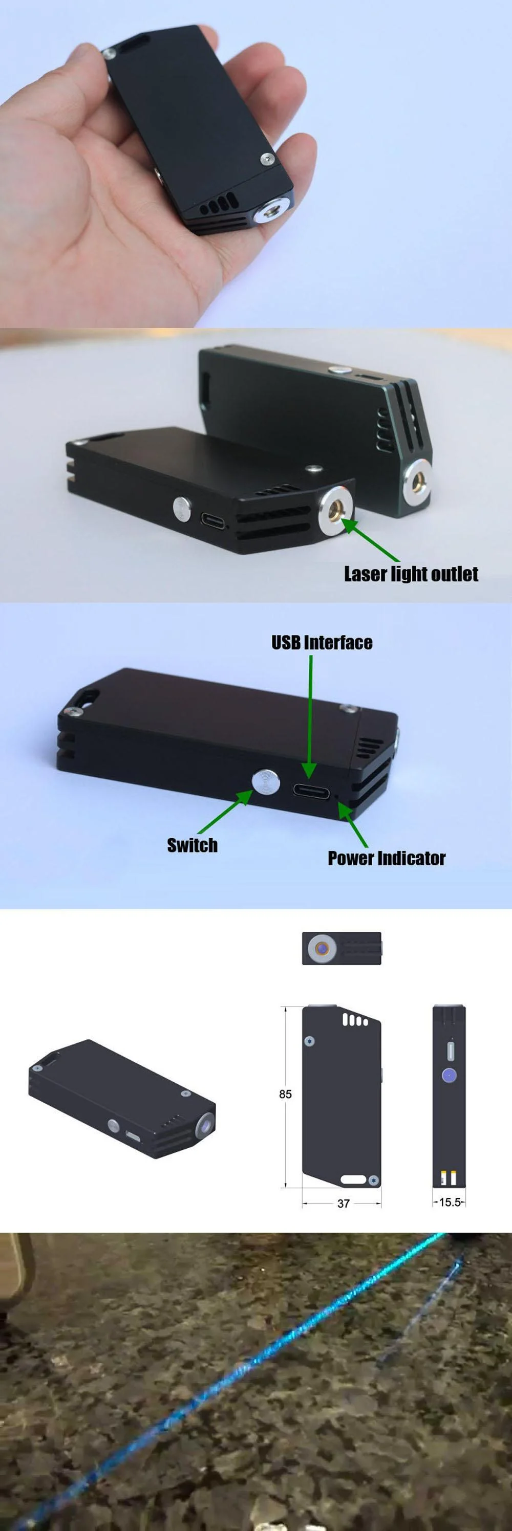 Cyan Laser Pointer 488nm