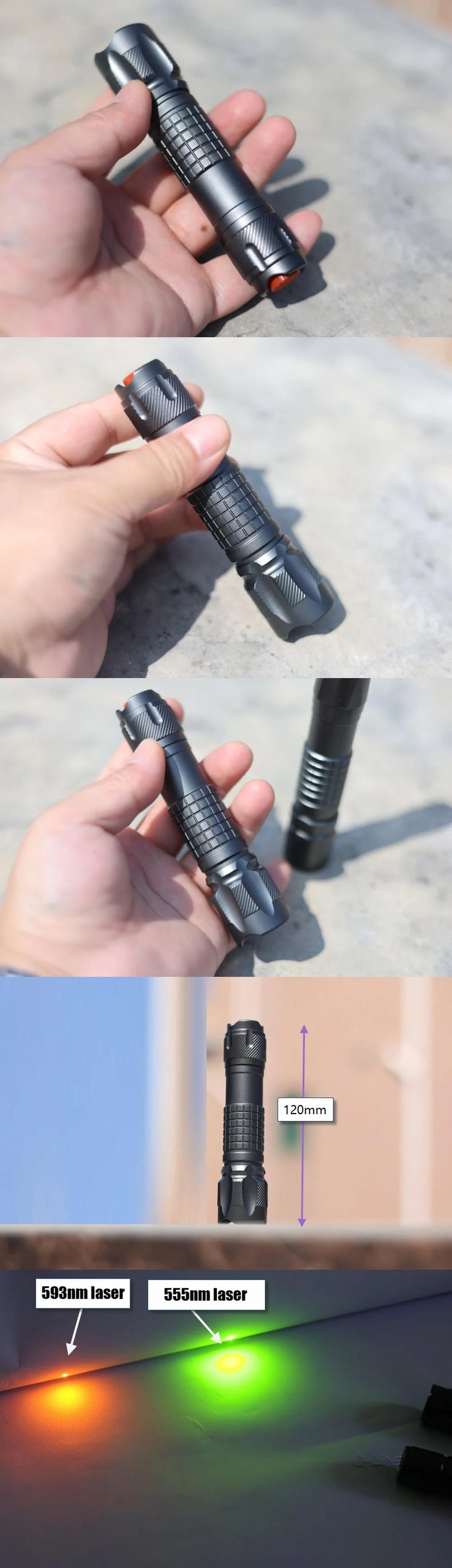 Waterproof Yellow-Green Laser Pointer 555 nm