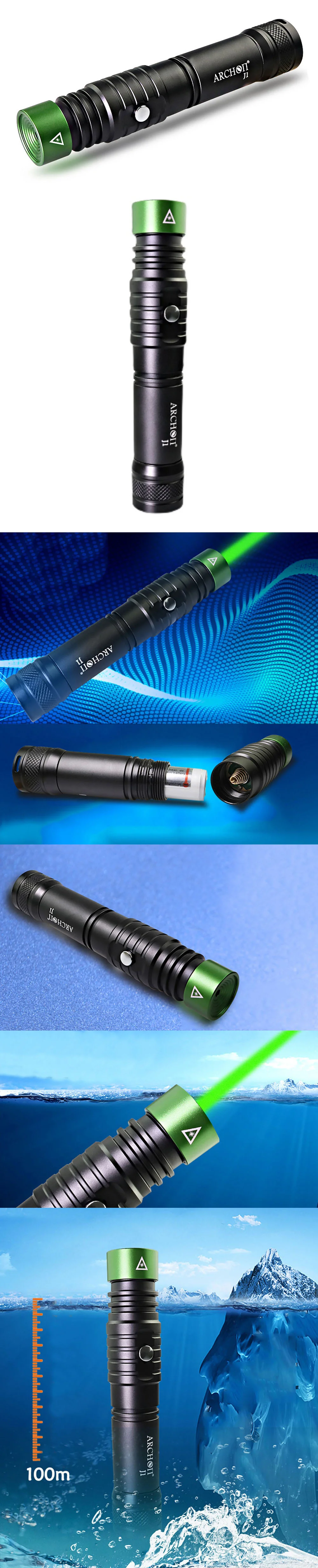 100m Submersible Green Laser Pointer