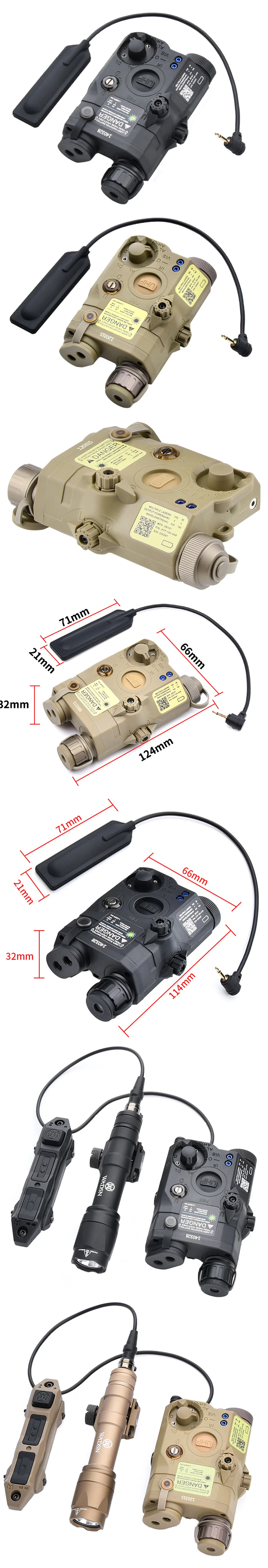 Flashlight with Red/Green/Blue Laser