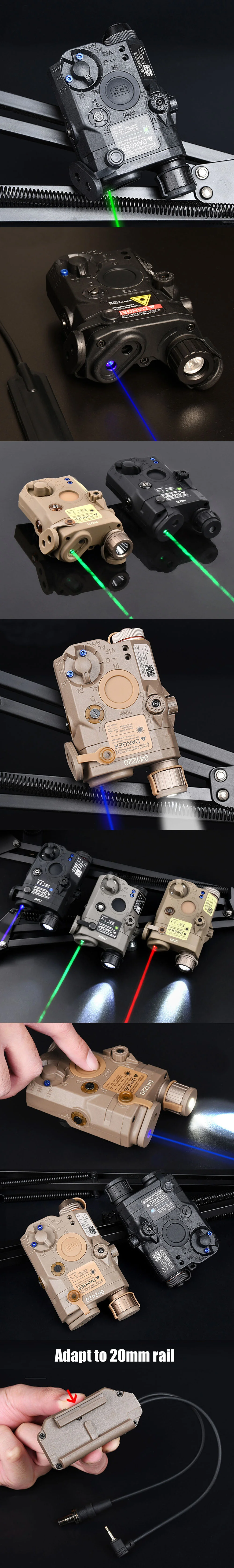 Red/Green/Blue Laser for Gun