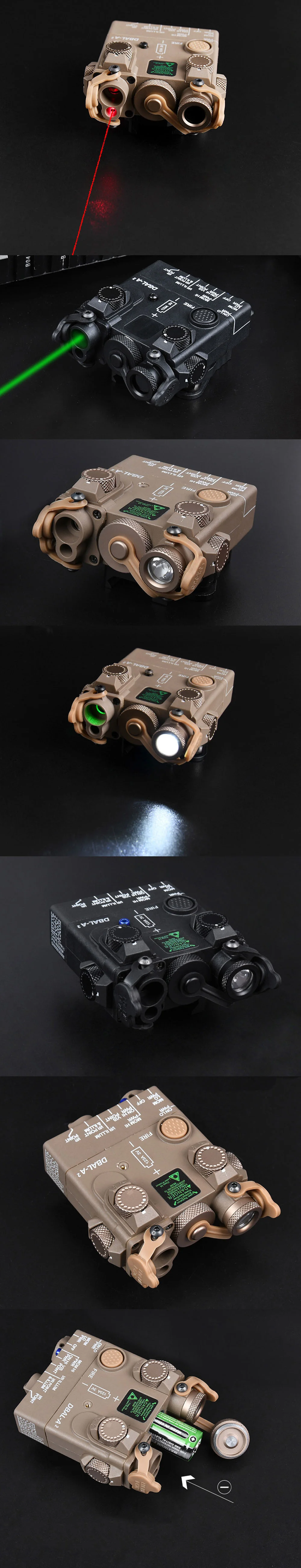 Flashlight with Laser and IR