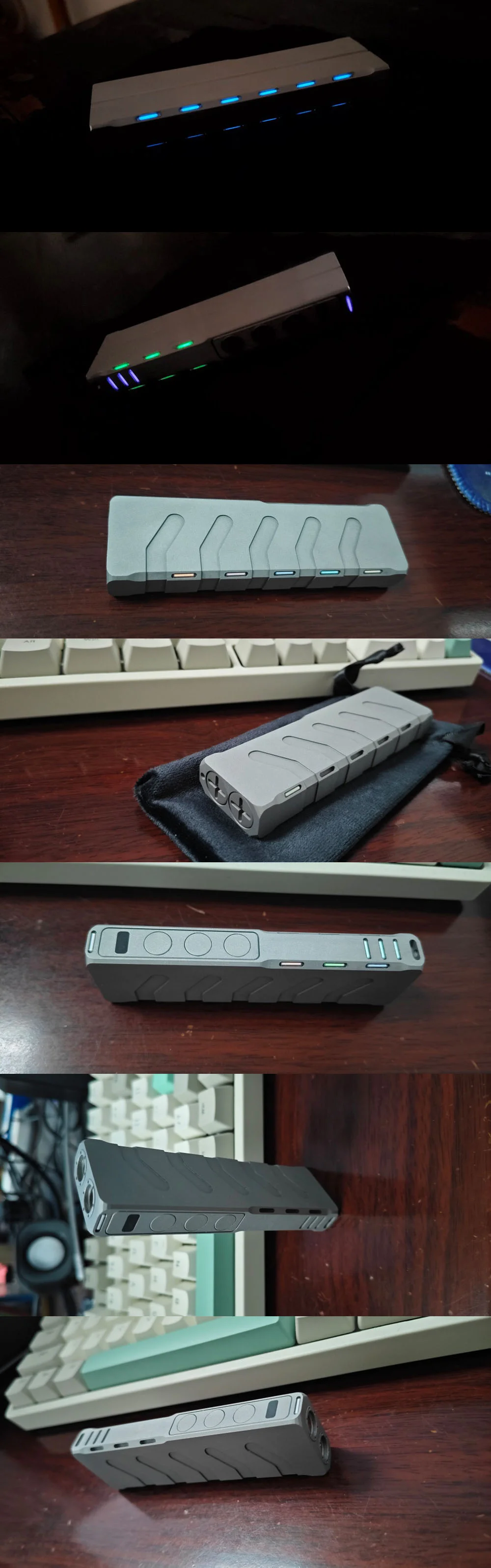 Cyan Laser Pointer with Bluetooth and Flashlight