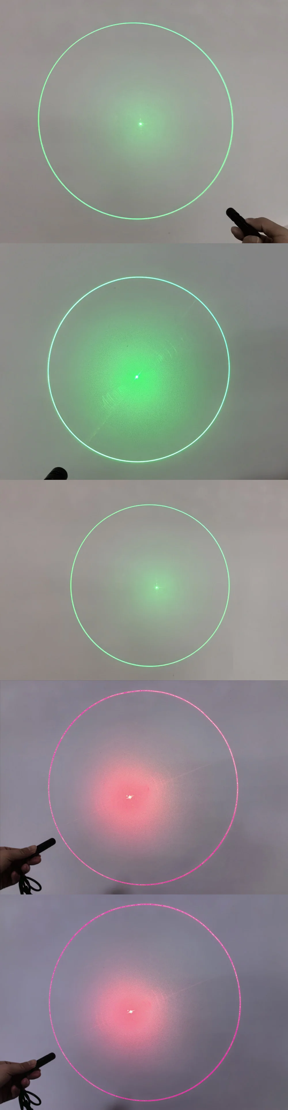 Green/Red Circle+Dot Laser Module