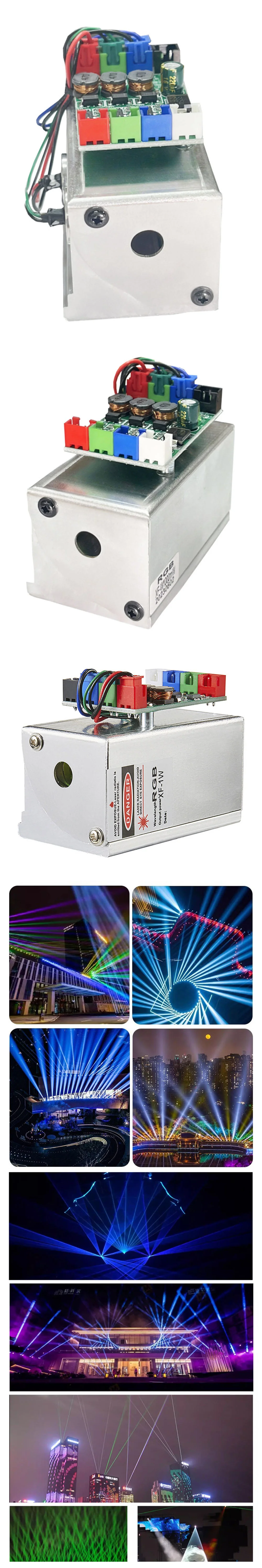 1W (1000mW) RGB White Laser Module