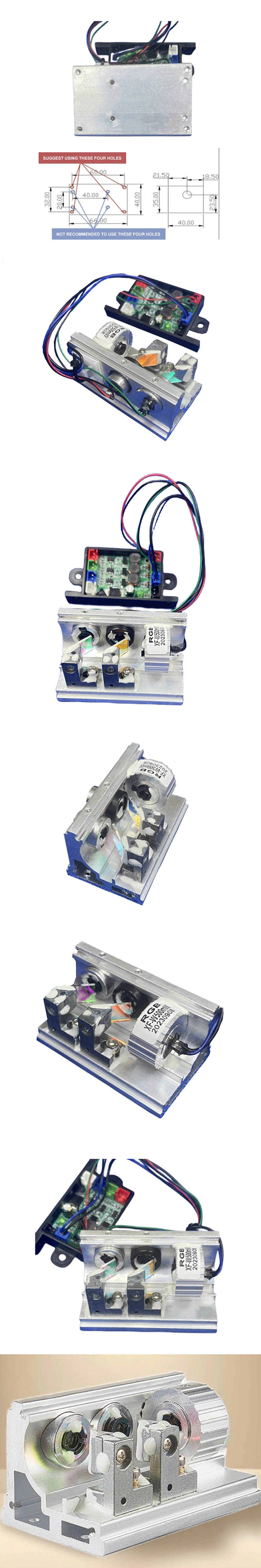 RGB White Laser Modulewith TTL