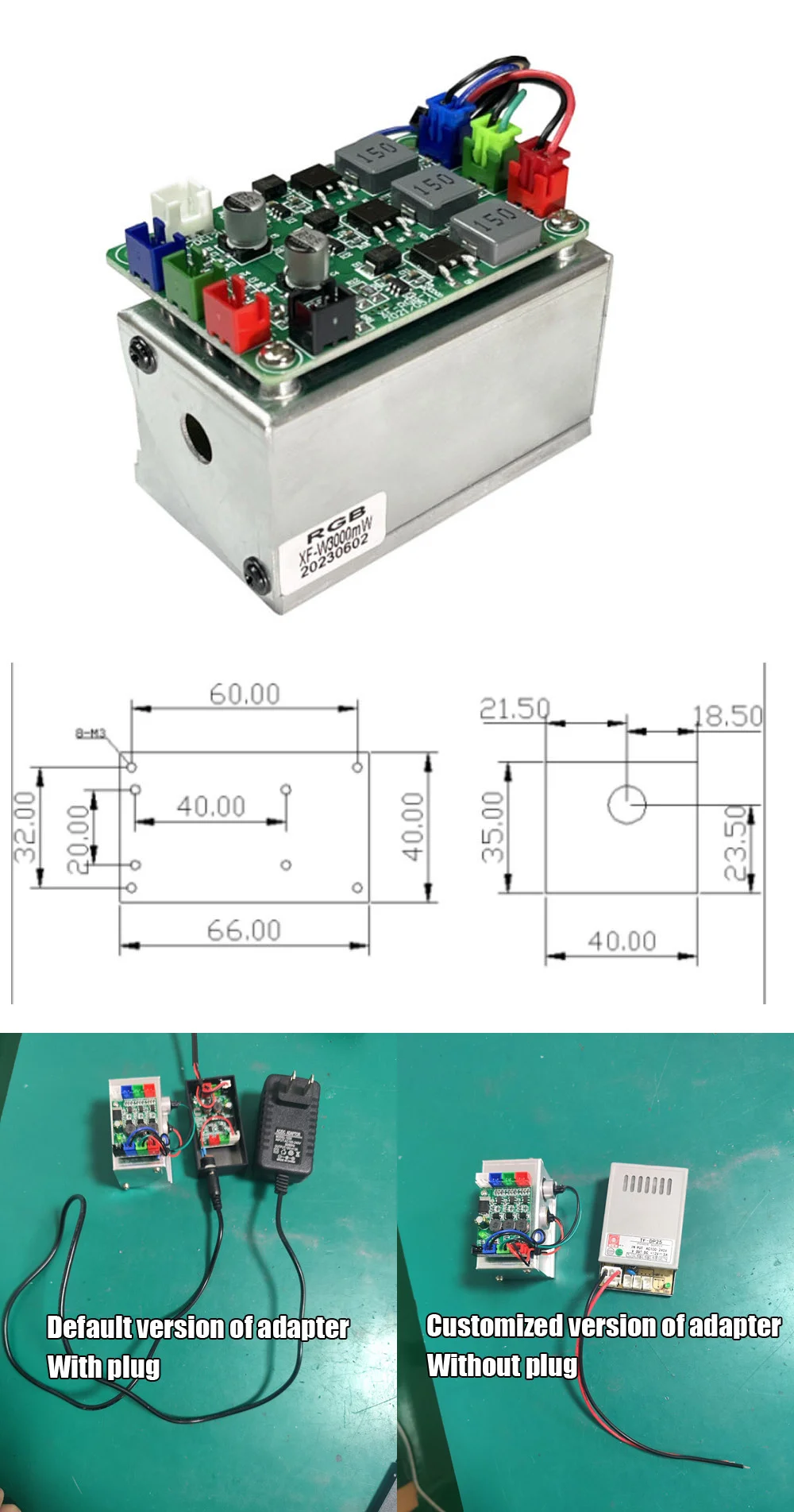 3W RGB White Laser Module