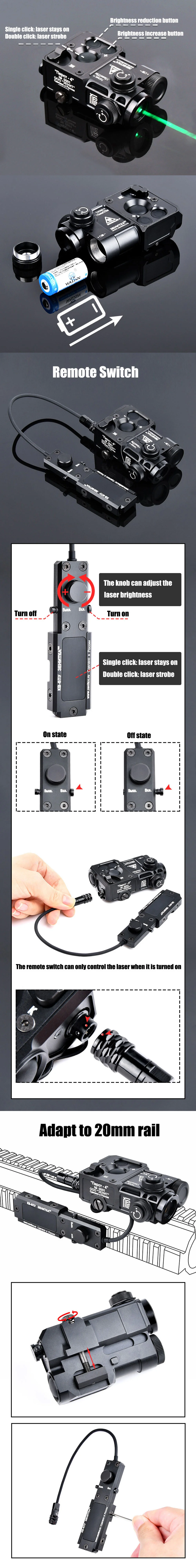 Green/Red/Blue Laser Sighter