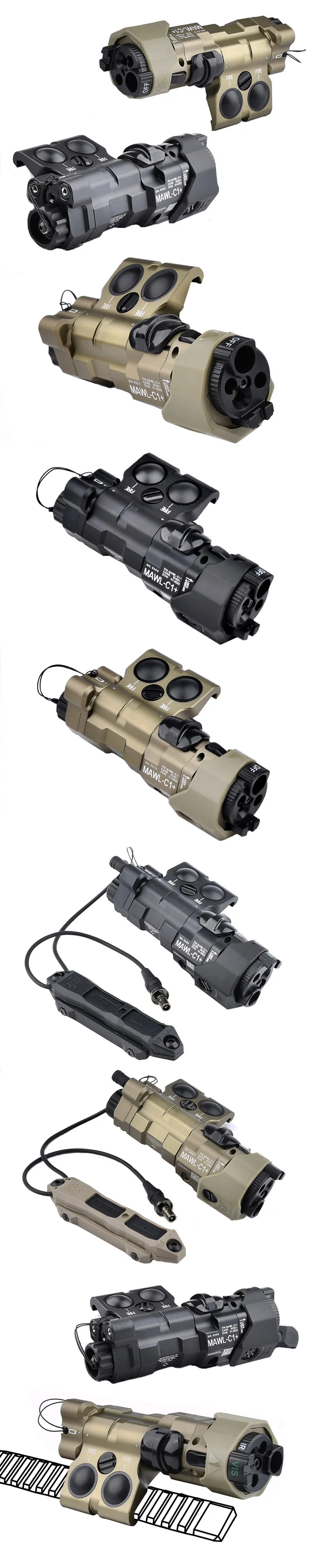 Tactical LED Flashlight with IR
