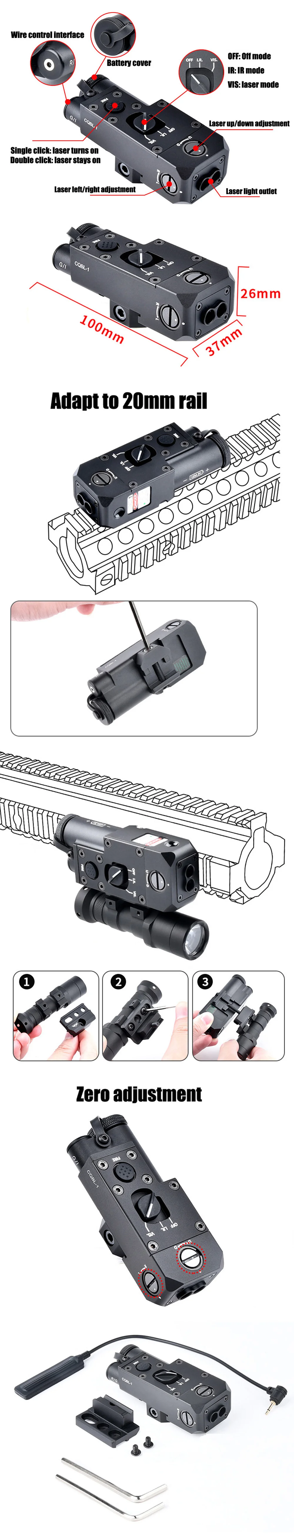 Tactical Sight with Laser and IR