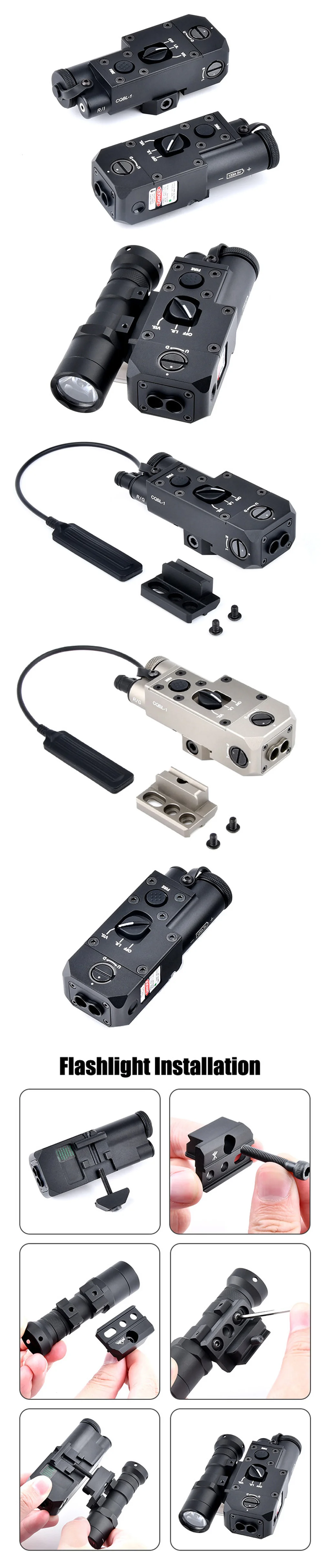 Adjustable Tactical Sight with Laser