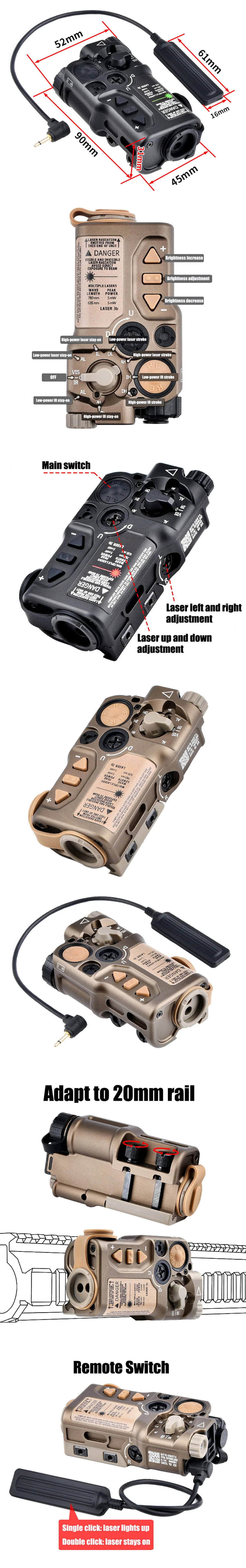 Tactical Laser Sighter with IR