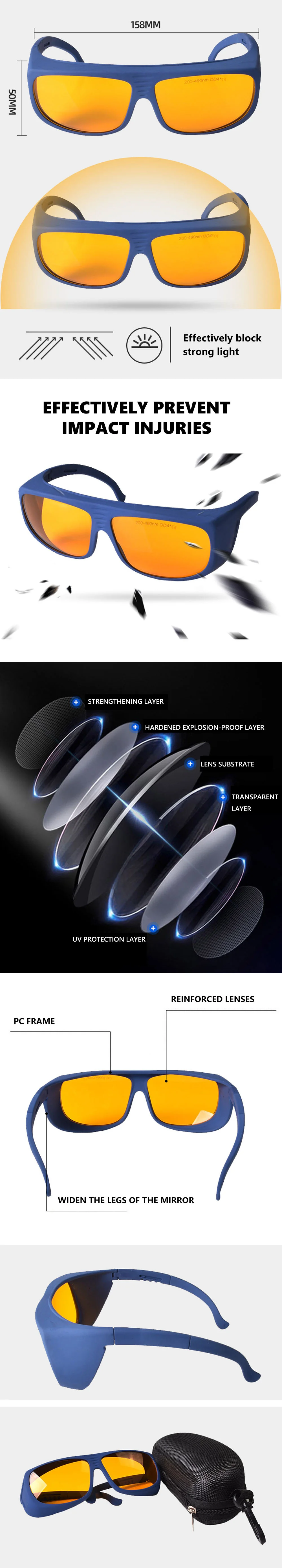 Safety Goggles for Blue Laser