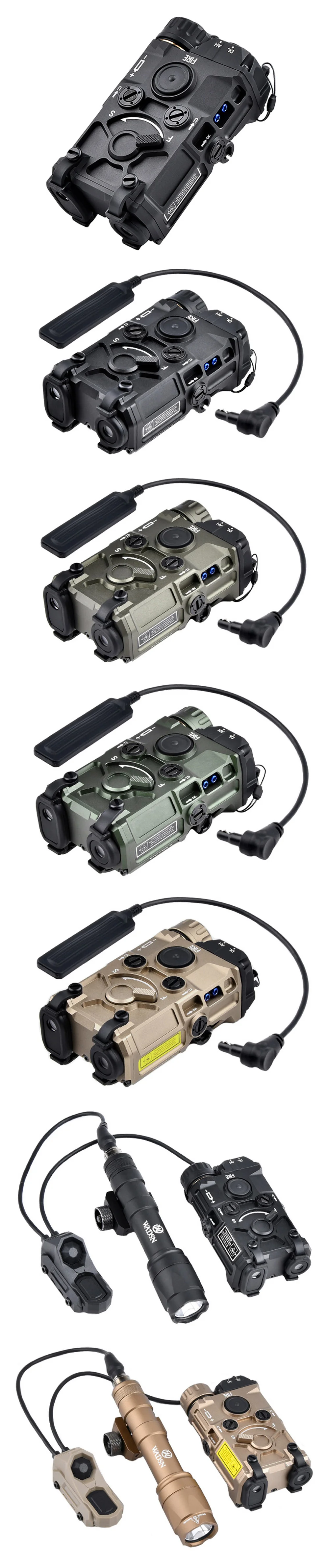 Tactical LED Flashlight with Laser