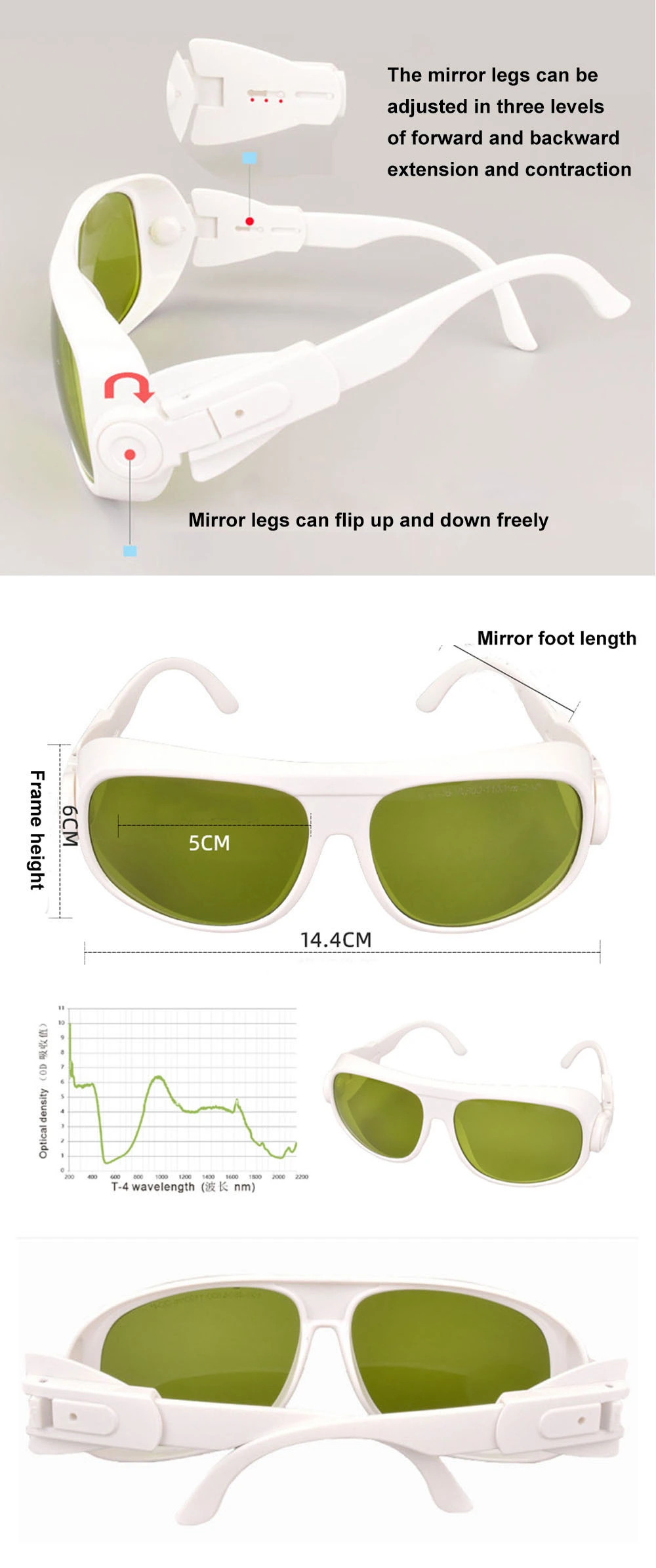 Laser Goggles 808nm 850nm 980nm 1064nm 1070nm