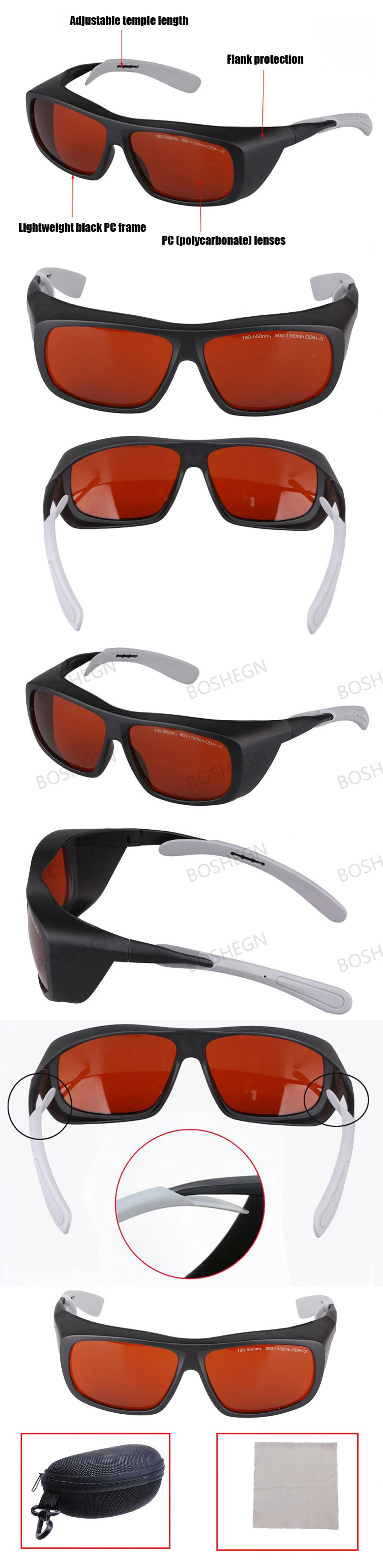 Safety Goggles for Infrared/Green/Blue Laser