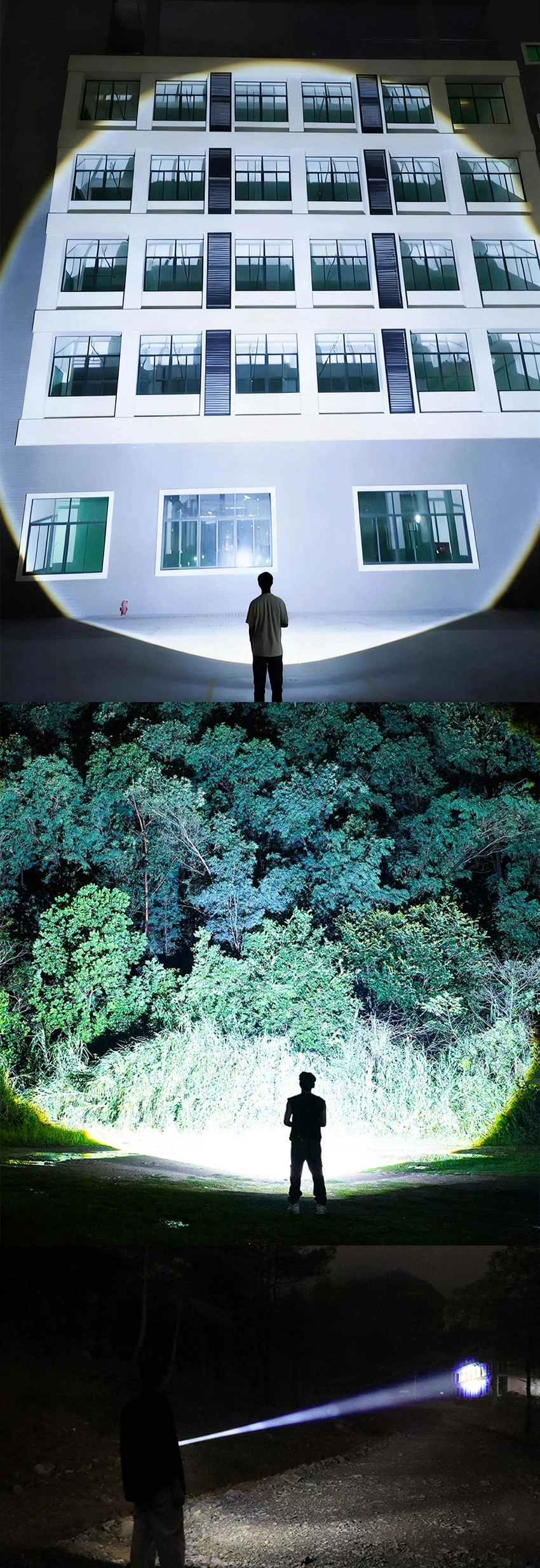 10,000 Lumens White Laser Flashlight