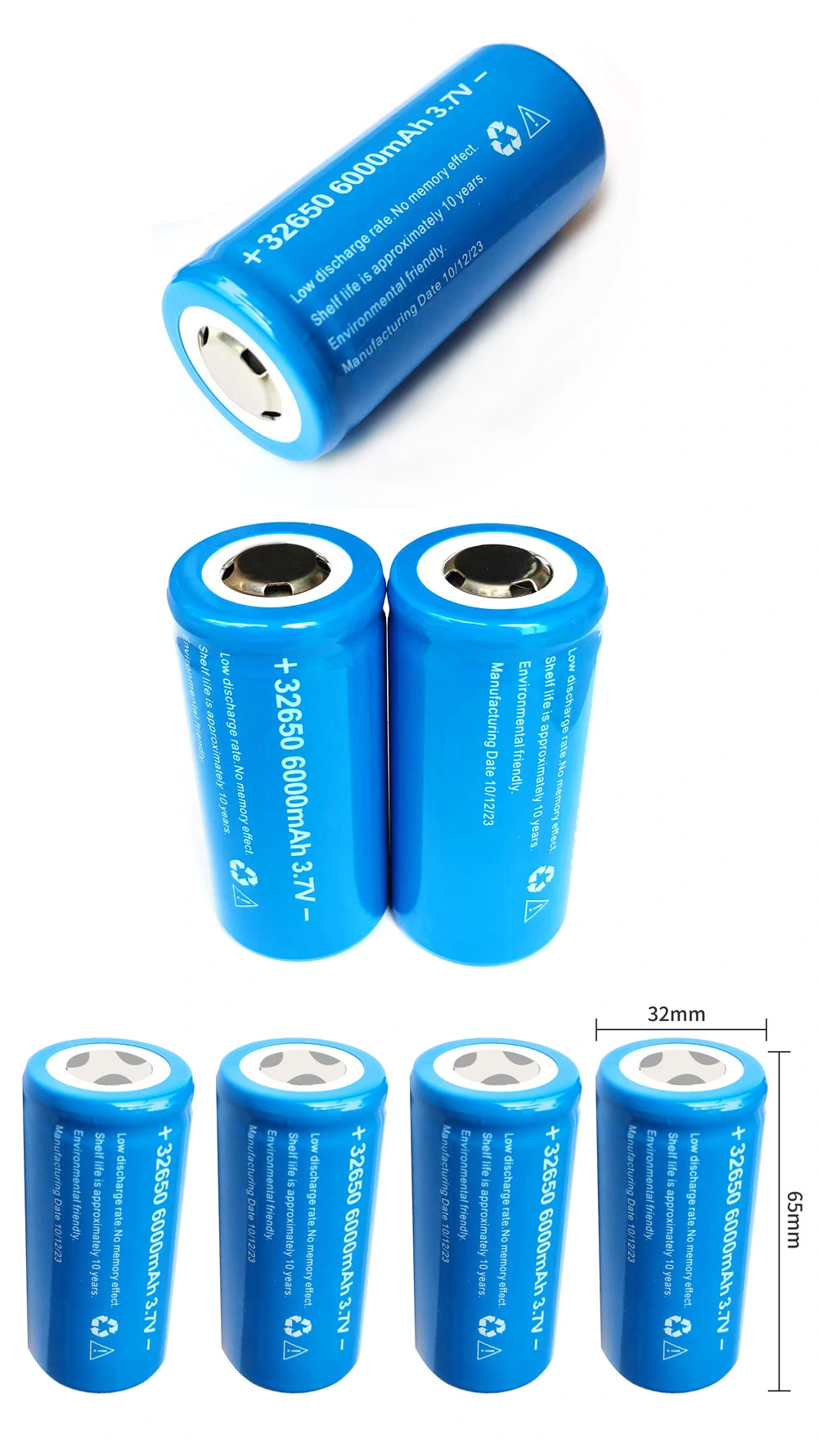 6000mAh 3.7V 32650 Battery