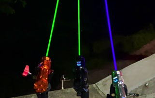 green/blue/red laser pointers